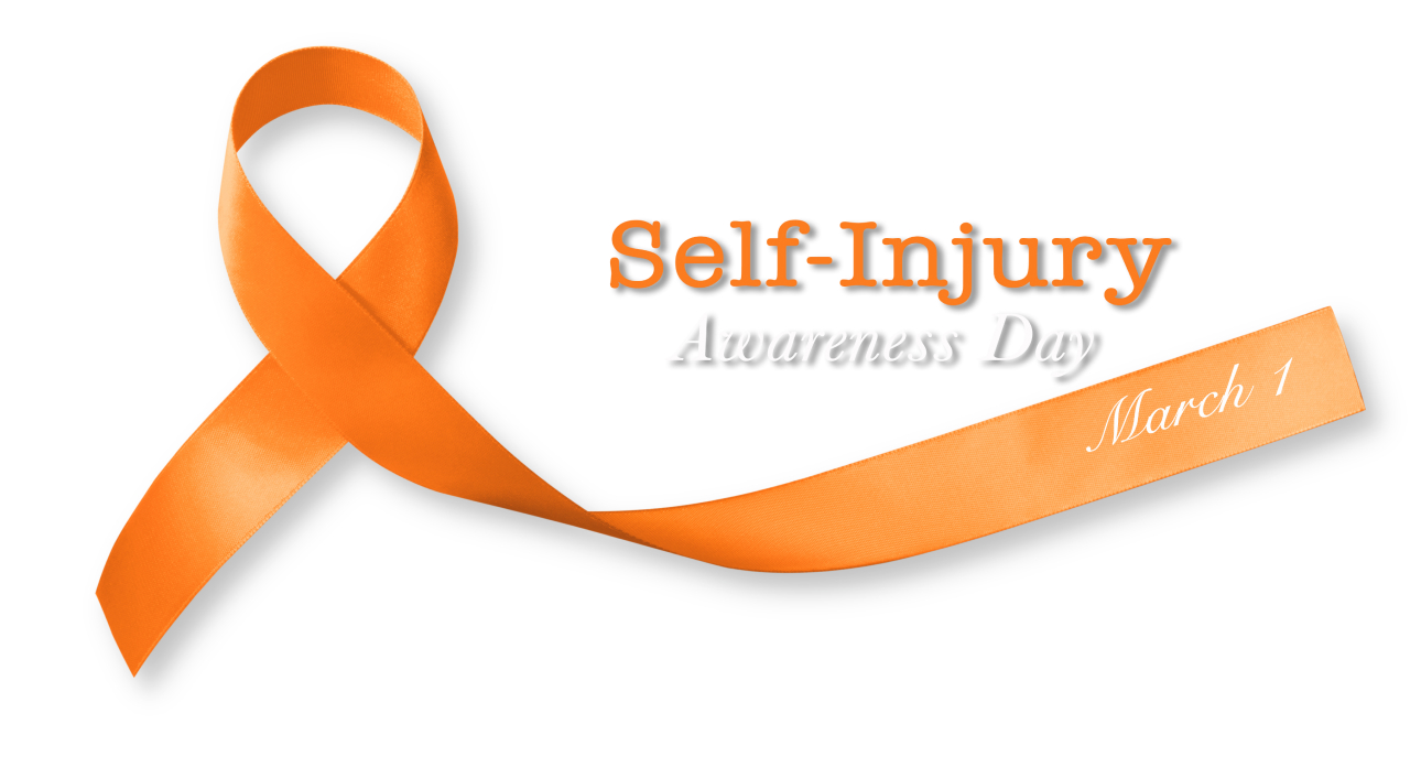 Self injury awareness day ribbon.